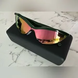 Stone Goya CAT SUNGLASSES - KHAKI Stine Goya Cat-Eye Mirrored Sunglasses - Orange Sunglasses  main image 4